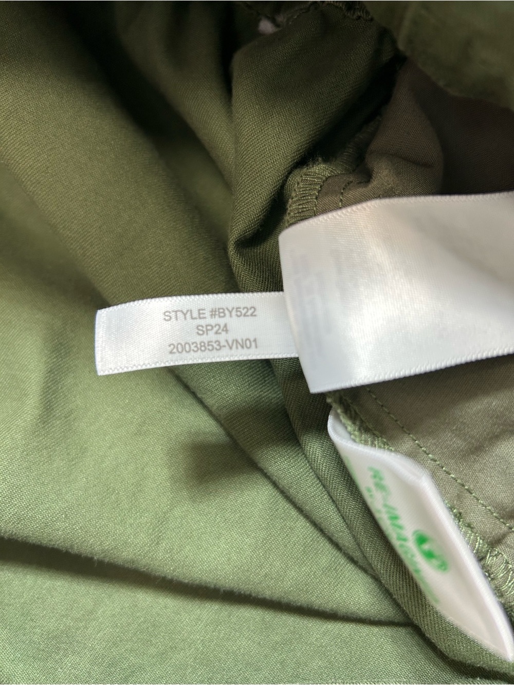 J Crew Cotton Olive Green Utility Shirt Dress Belt Pockets Elastic Back Waist 2 - Picture 14 of 14